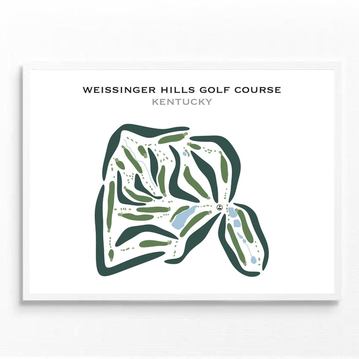 Weissinger Hills Golf Course, Kentucky - Printed Golf Courses