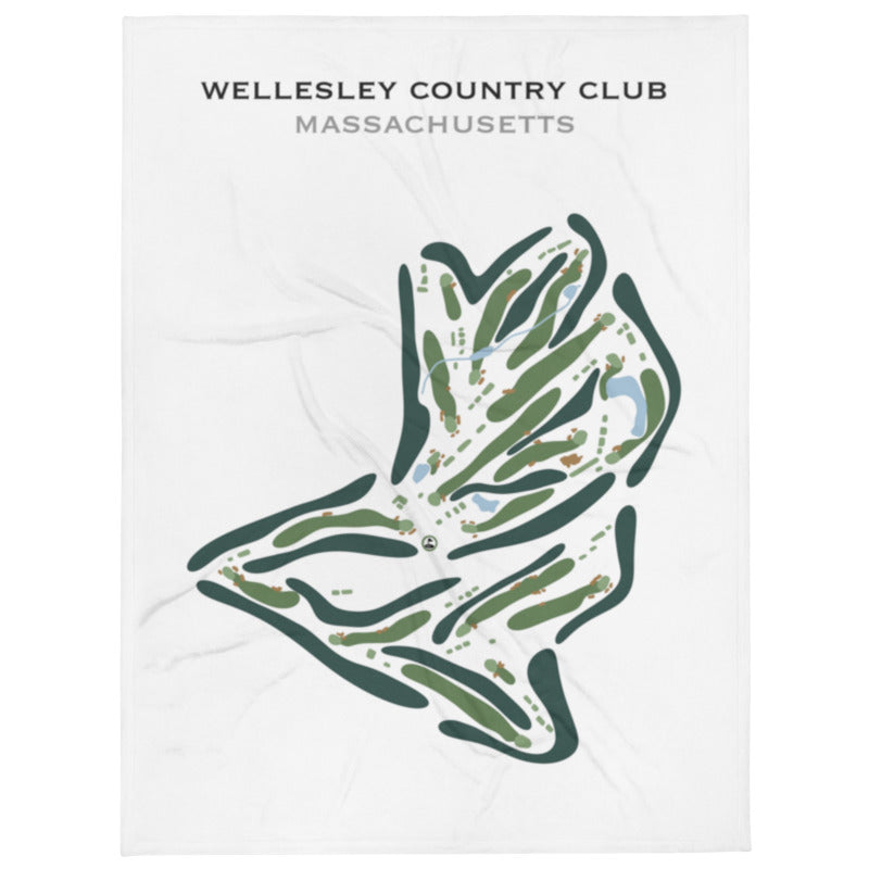 Wellesley Country Club, Massachusetts - Printed Golf Course