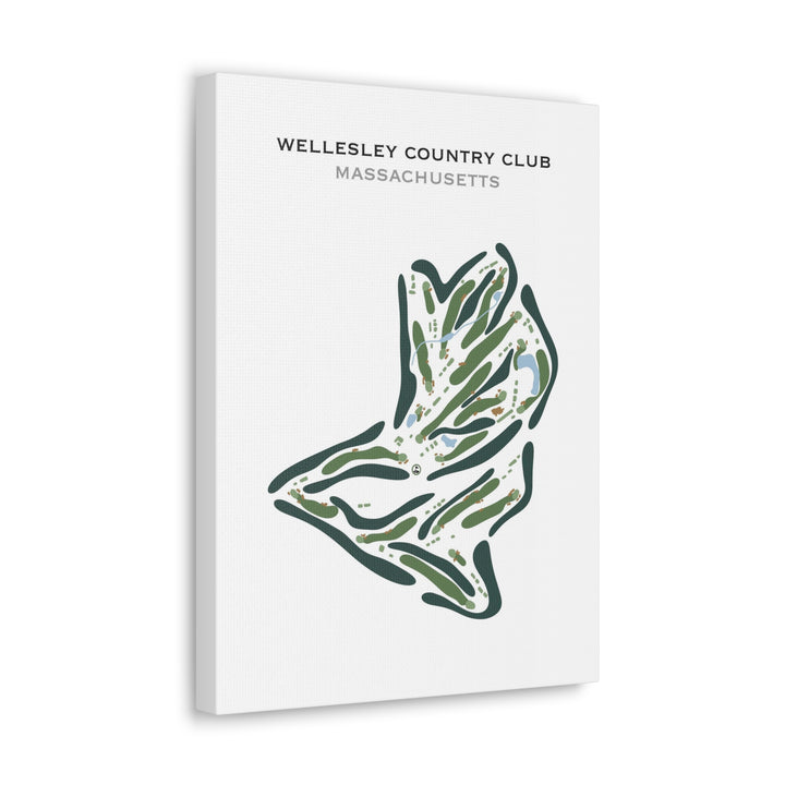 Wellesley Country Club, Massachusetts - Printed Golf Course