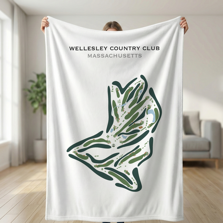 Wellesley Country Club, Massachusetts - Printed Golf Course