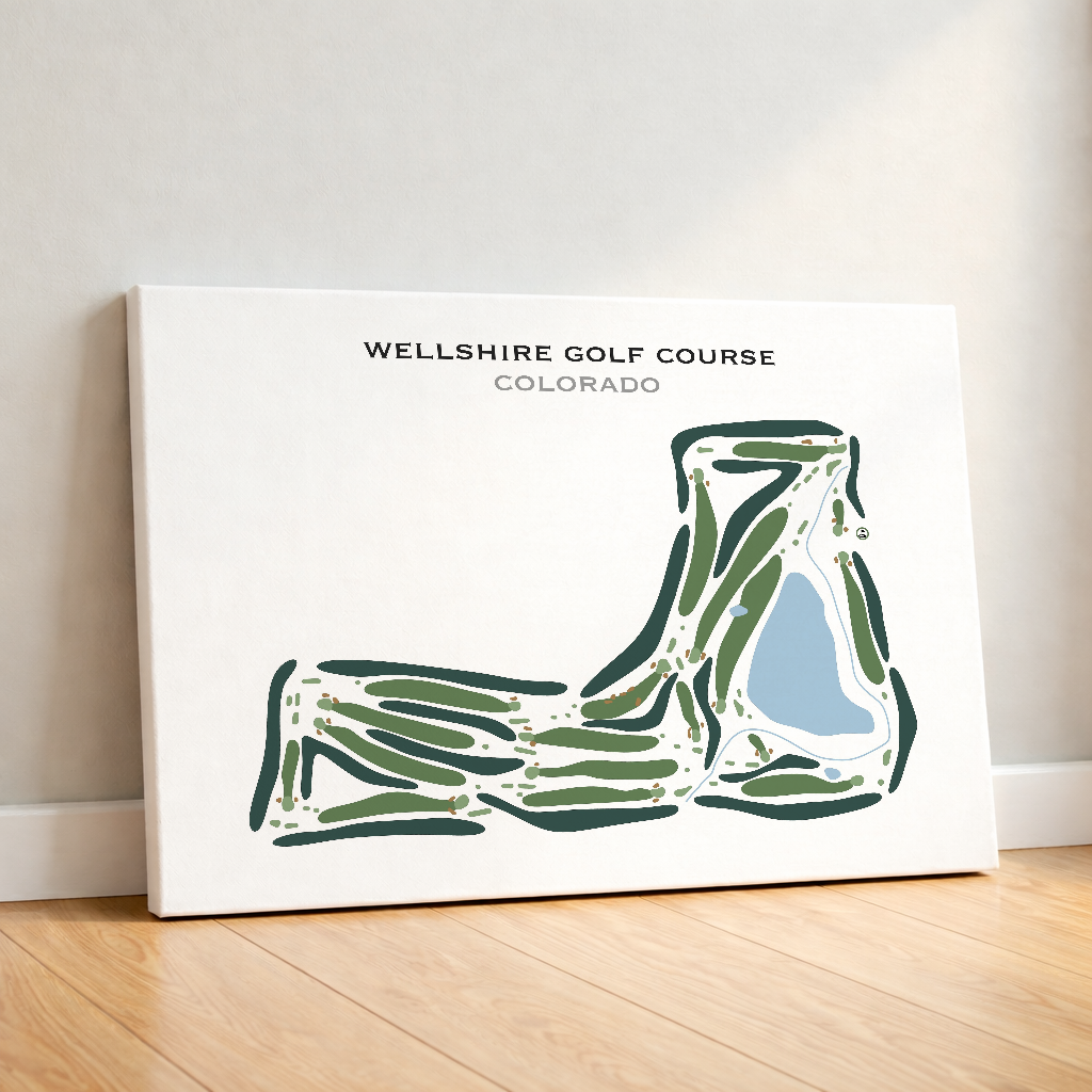 Wellshire Golf Course, Colorado - Printed Golf Course