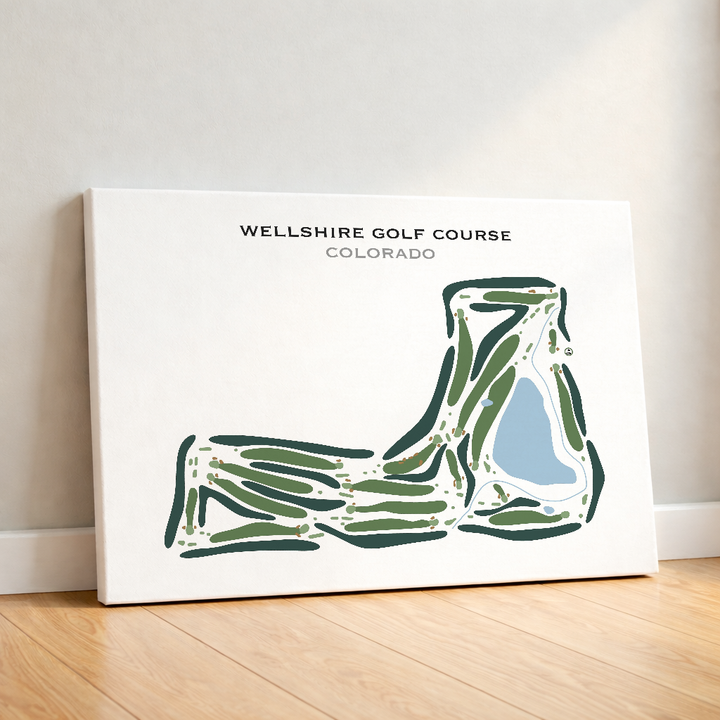 Wellshire Golf Course, Colorado - Printed Golf Course