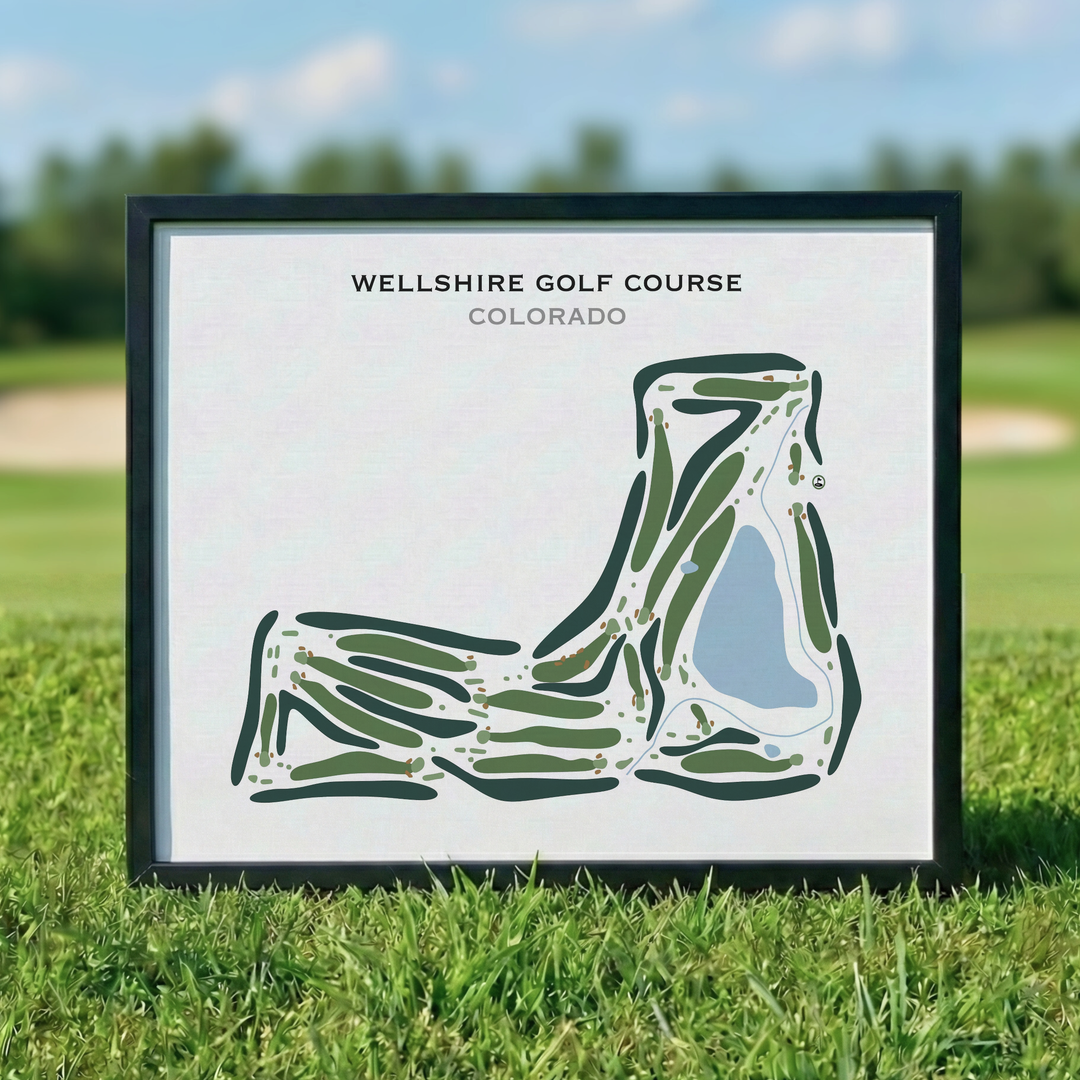 Wellshire Golf Course, Colorado - Printed Golf Course