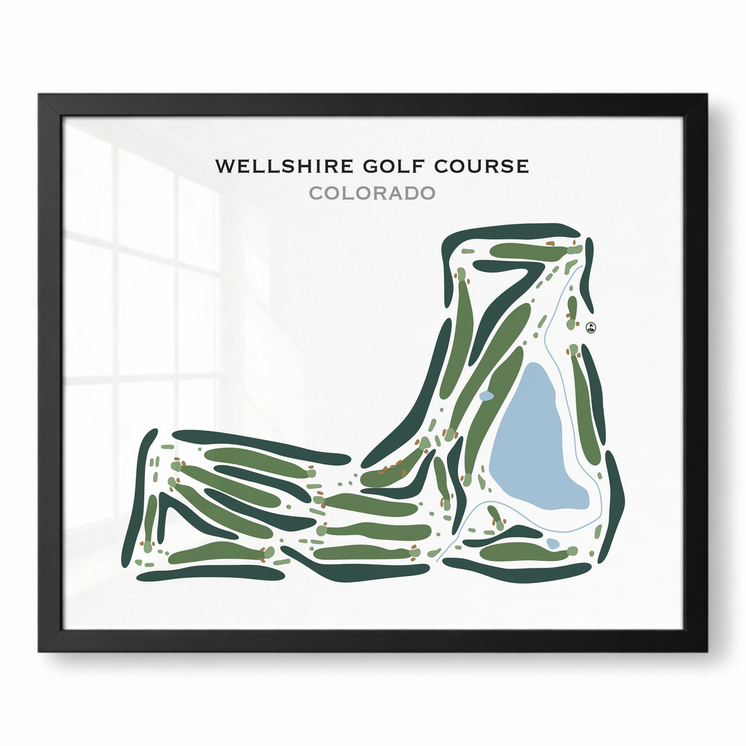 Wellshire Golf Course, Colorado - Printed Golf Course