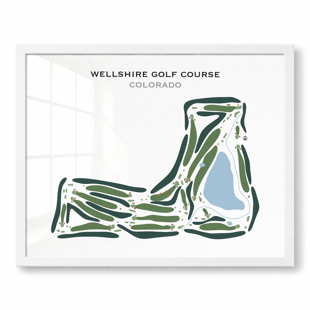 Wellshire Golf Course, Colorado - Printed Golf Course