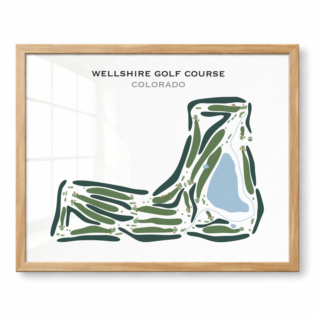 Wellshire Golf Course, Colorado - Printed Golf Course