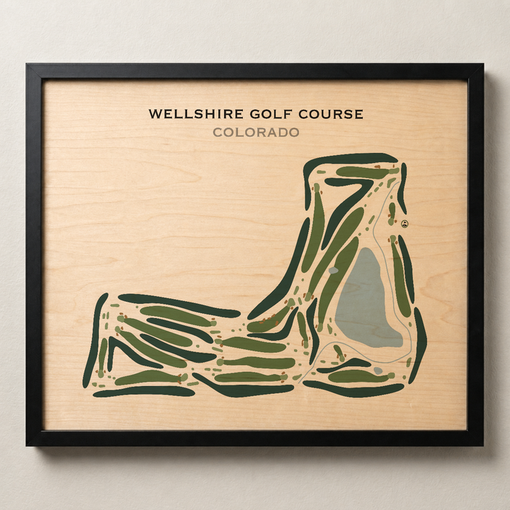 Wellshire Golf Course, Colorado - Printed Golf Course