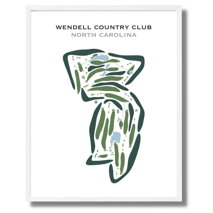 Wendell Country Club, North Carolina - Printed Golf Courses