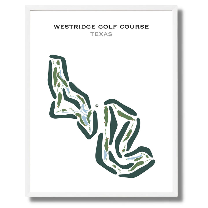 WestRidge Golf Course, Texas - Printed Golf Courses