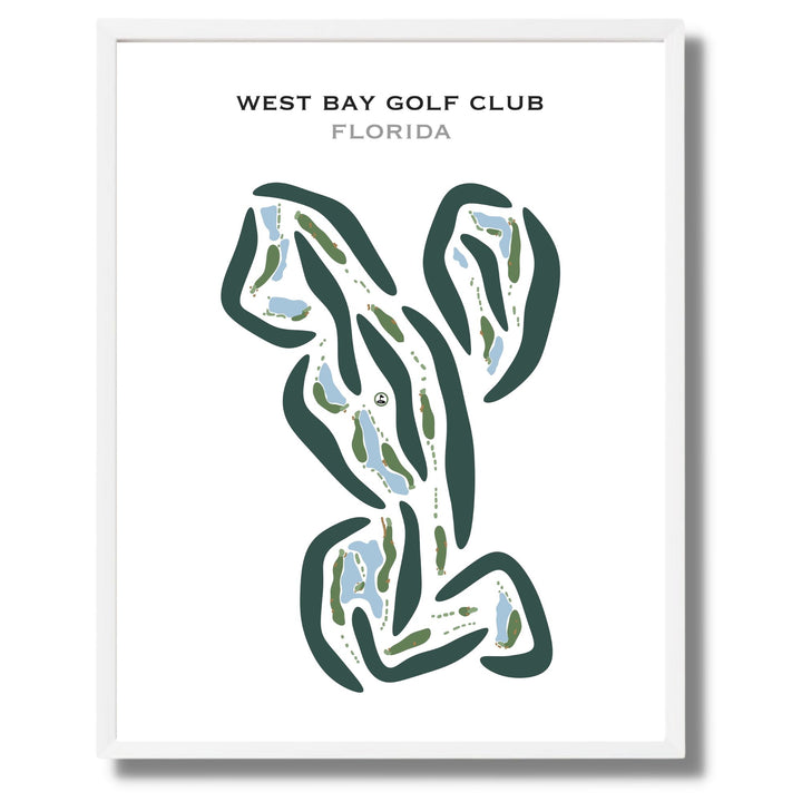 West Bay Golf Club, Florida - Printed Golf Courses