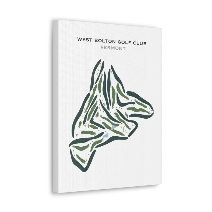 West Bolton Golf Club, Vermont - Printed Golf Courses