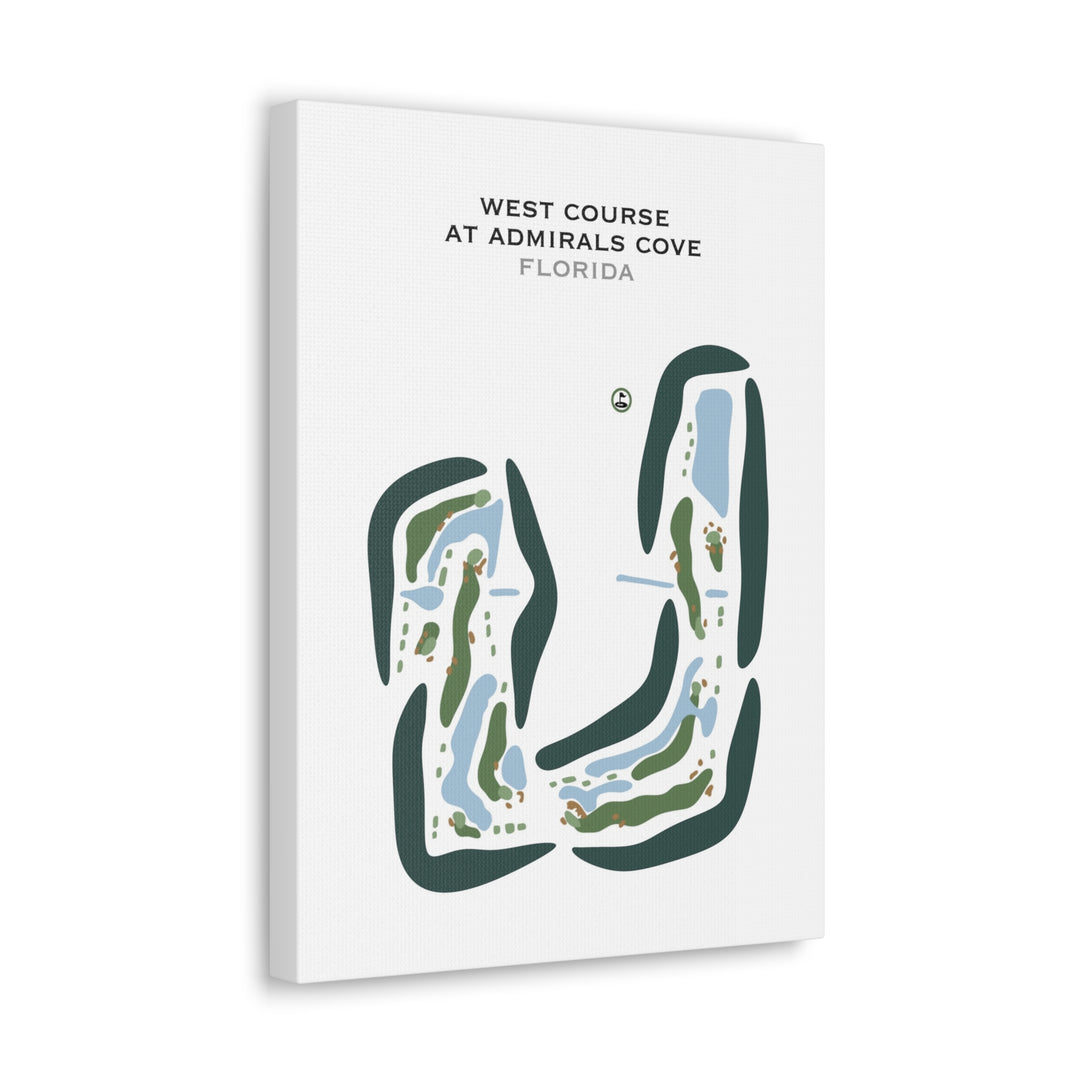 West Course at Admirals Cove, Florida - Printed Golf Courses