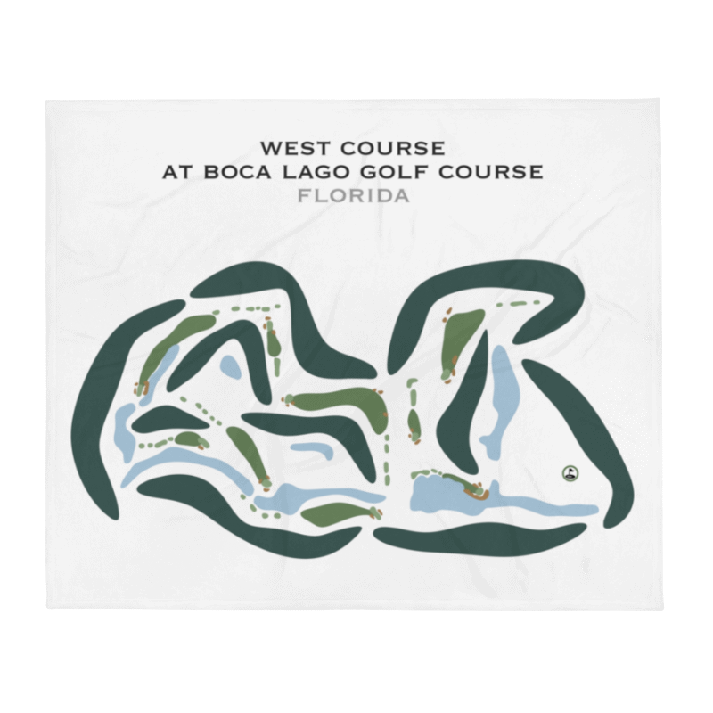 West Course at Boca Lago Golf Course, Florida - Printed Golf Courses
