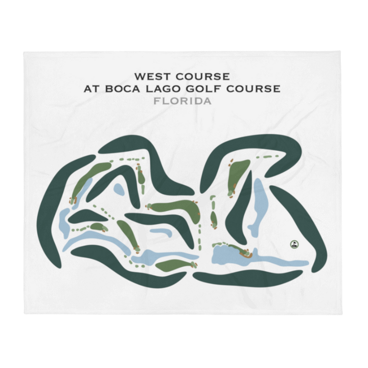 West Course at Boca Lago Golf Course, Florida - Printed Golf Courses