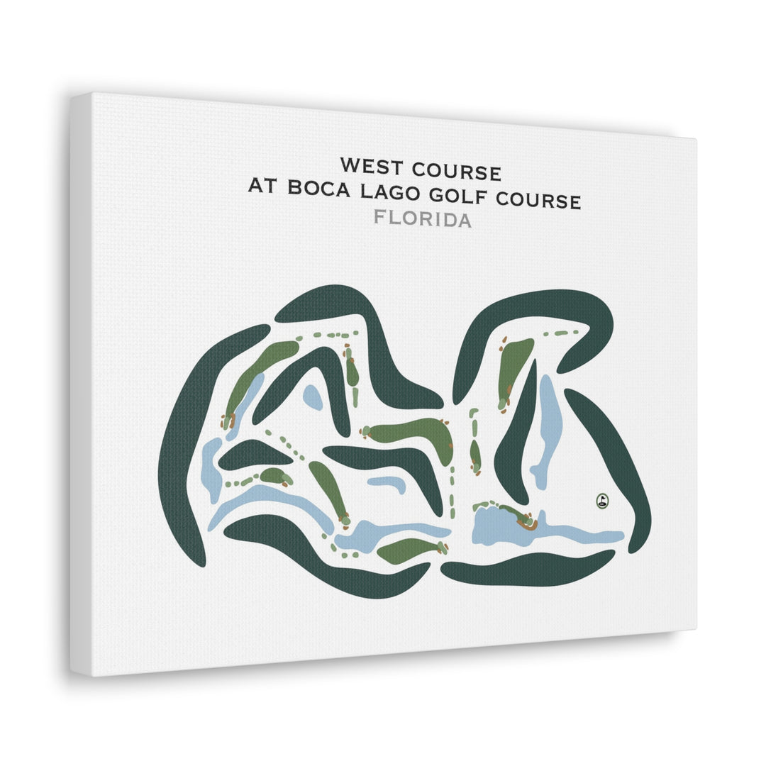 West Course at Boca Lago Golf Course, Florida - Printed Golf Courses
