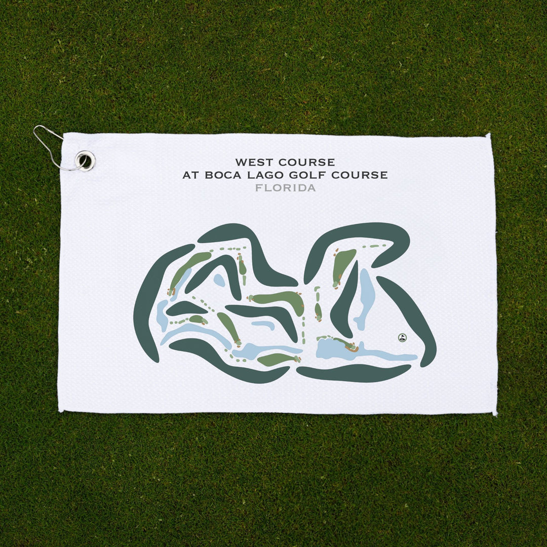 West Course at Boca Lago Golf Course, Florida - Printed Golf Courses