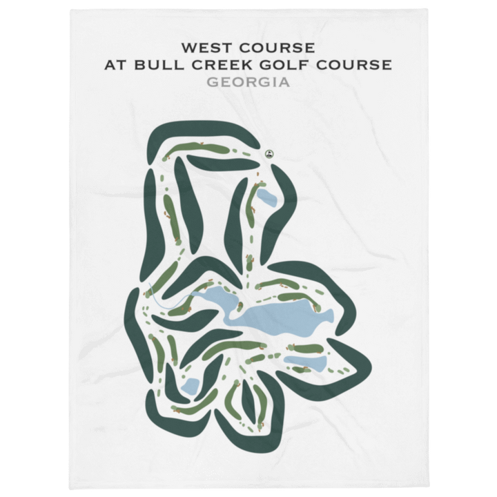 West Course at Bull Creek Golf Course, Georgia - Printed Golf Courses