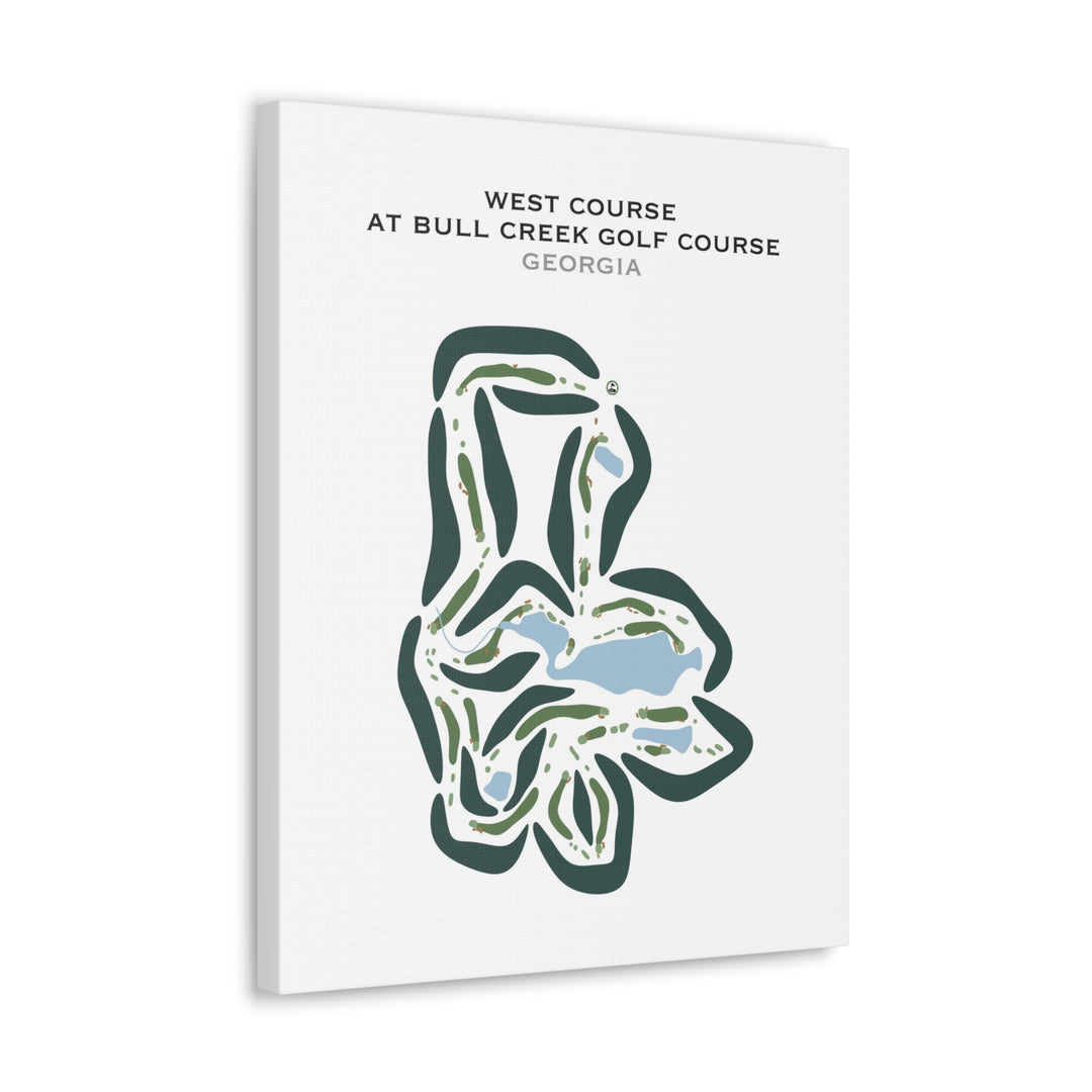 West Course at Bull Creek Golf Course, Georgia - Printed Golf Courses