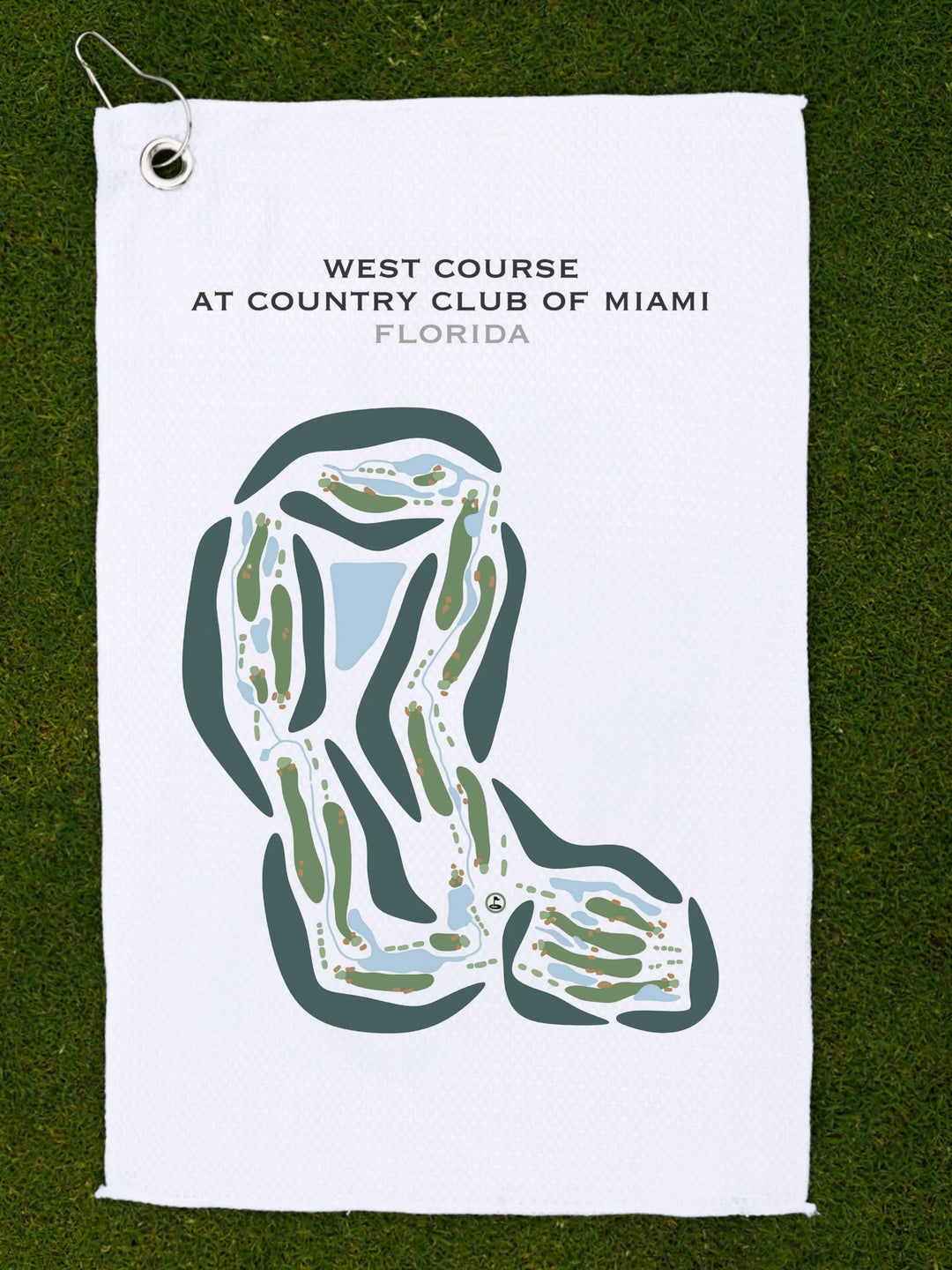 West Course at Country Club of Miami, Florida - Printed Golf Courses