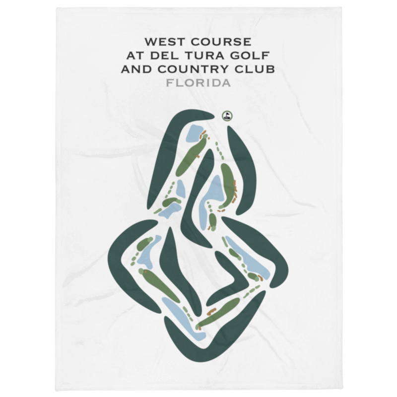 West Course at Del Tura Golf & Country Club, Florida - Printed Golf Courses