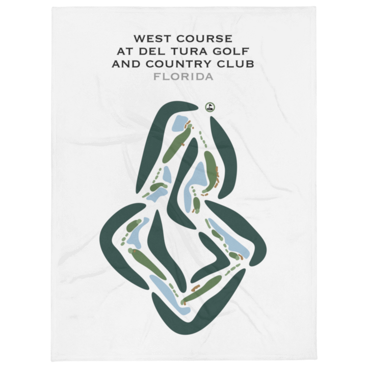 West Course at Del Tura Golf & Country Club, Florida - Printed Golf Courses