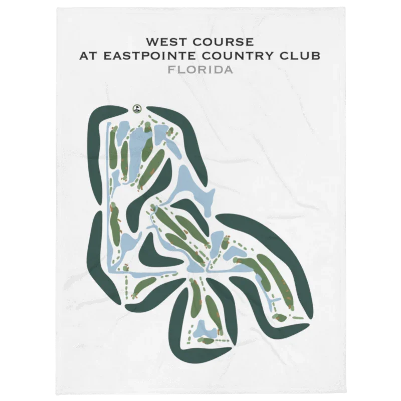 West Course at EastPointe Country Club, Florida - Printed Golf Courses
