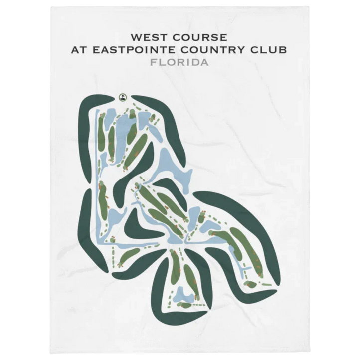 West Course at EastPointe Country Club, Florida - Printed Golf Courses
