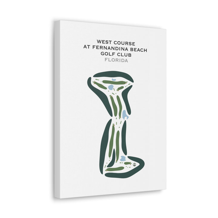 West Course at Fernandina Beach Golf Club, Florida - Printed Golf Courses