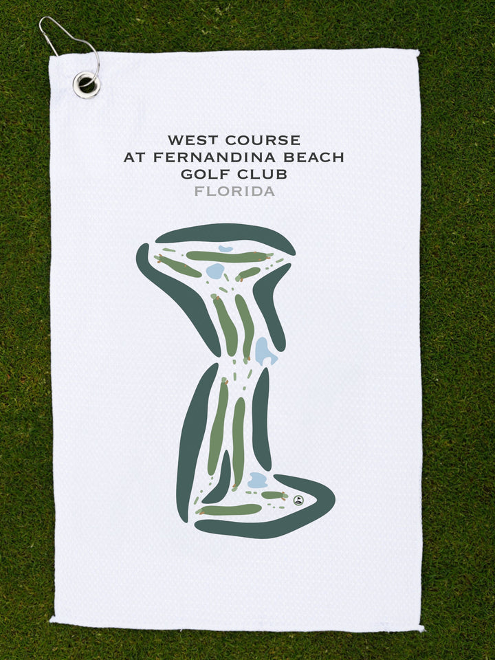 West Course at Fernandina Beach Golf Club, Florida - Printed Golf Courses