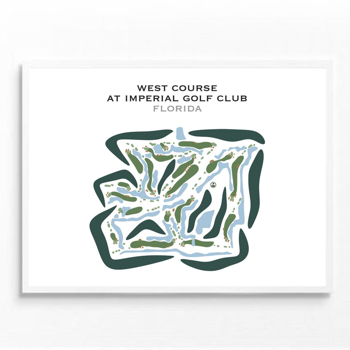 West Course at Imperial Golf Club, Florida - Printed Golf Courses