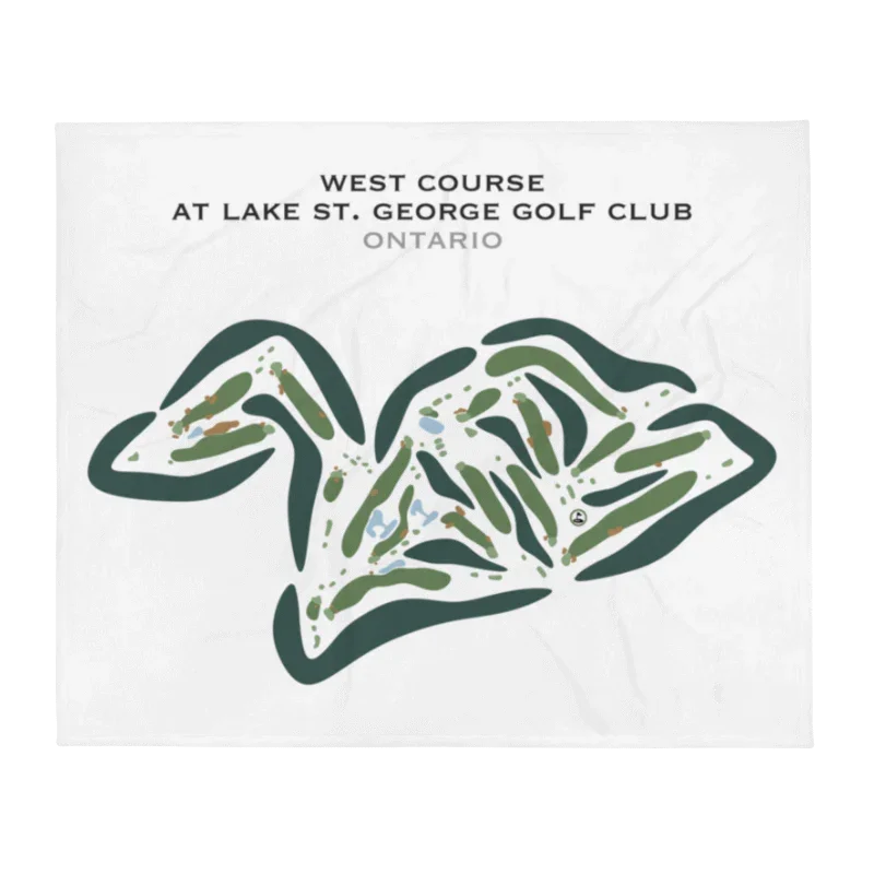 West Course at Lake St. George Golf Club, Ontario, Canada - Printed Golf Courses