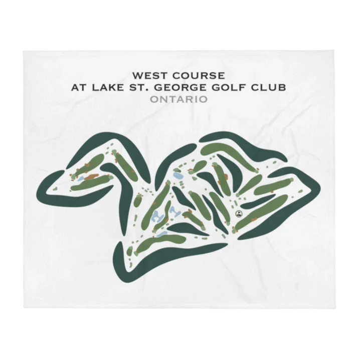 West Course at Lake St. George Golf Club, Ontario, Canada - Printed Golf Courses