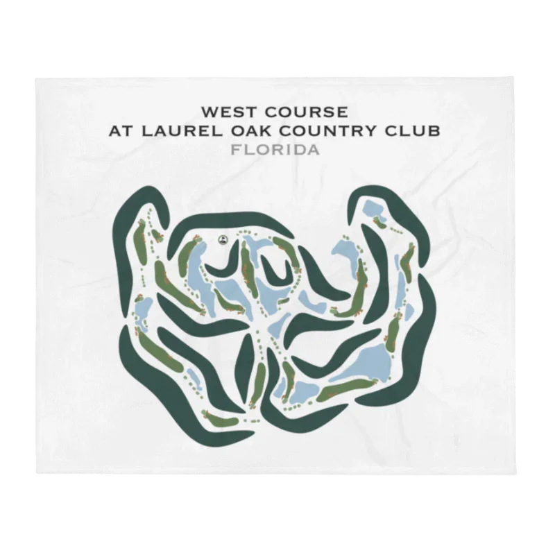 West Course at Laurel Oak Country Club, Florida - Printed Golf Courses