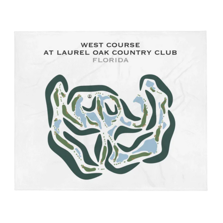 West Course at Laurel Oak Country Club, Florida - Printed Golf Courses