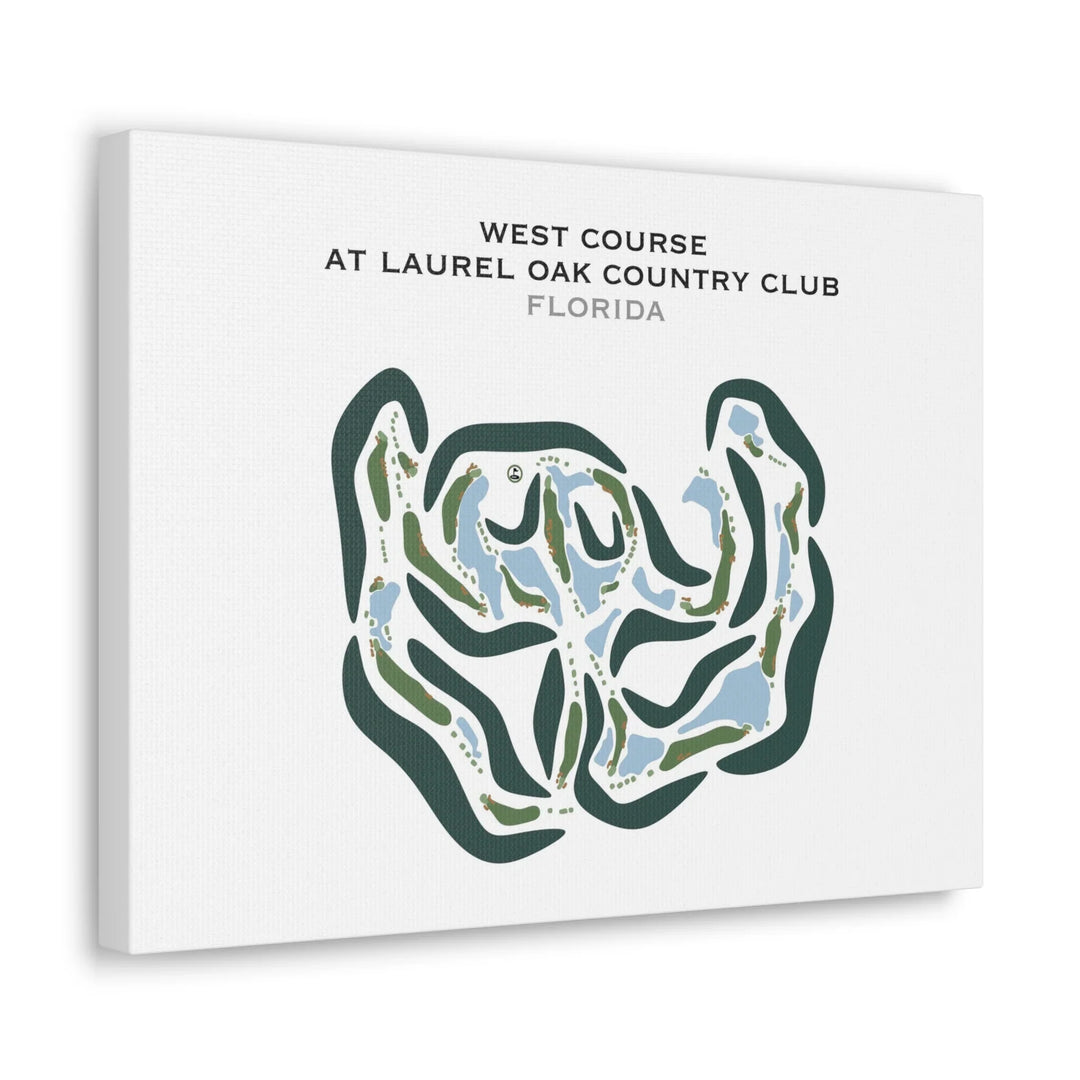 West Course at Laurel Oak Country Club, Florida - Printed Golf Courses