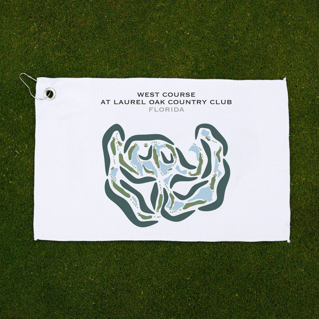 West Course at Laurel Oak Country Club, Florida - Printed Golf Courses