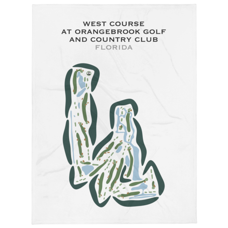 West at Orangebrook Golf and Country Club, Florida - Printed Golf Courses