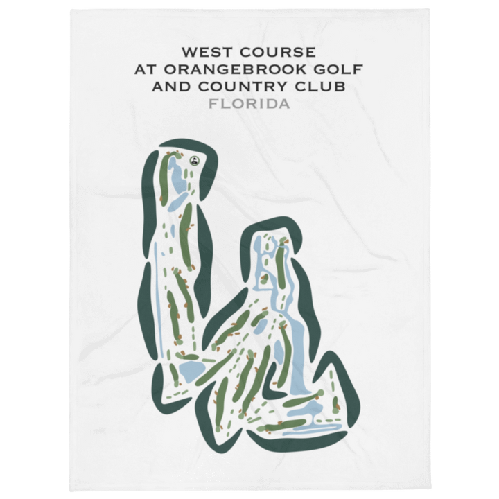 West at Orangebrook Golf and Country Club, Florida - Printed Golf Courses