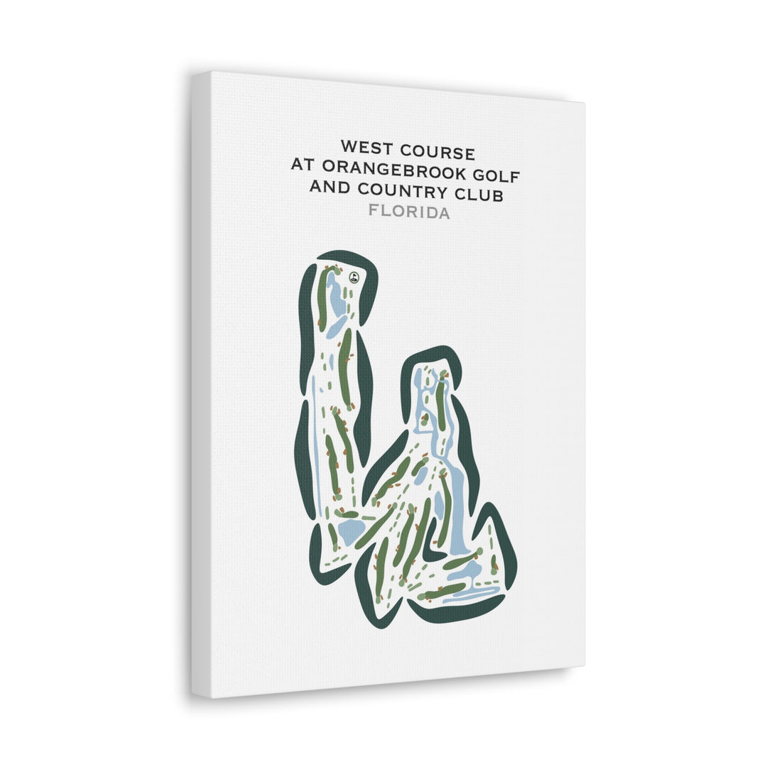 West at Orangebrook Golf and Country Club, Florida - Printed Golf Courses