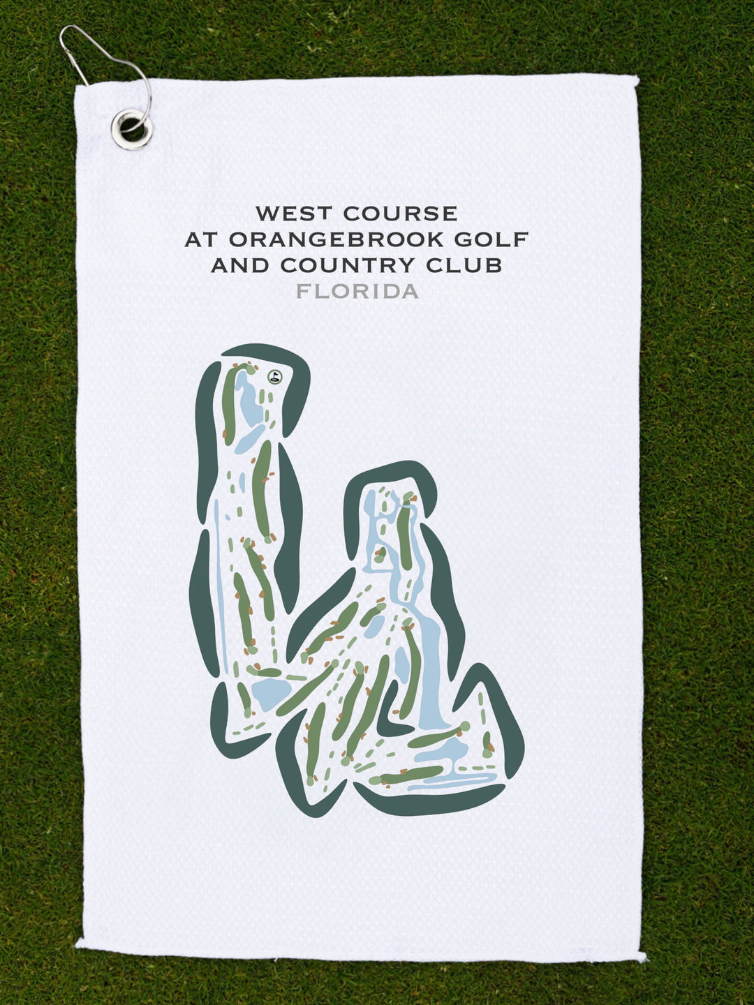 West at Orangebrook Golf and Country Club, Florida - Printed Golf Courses