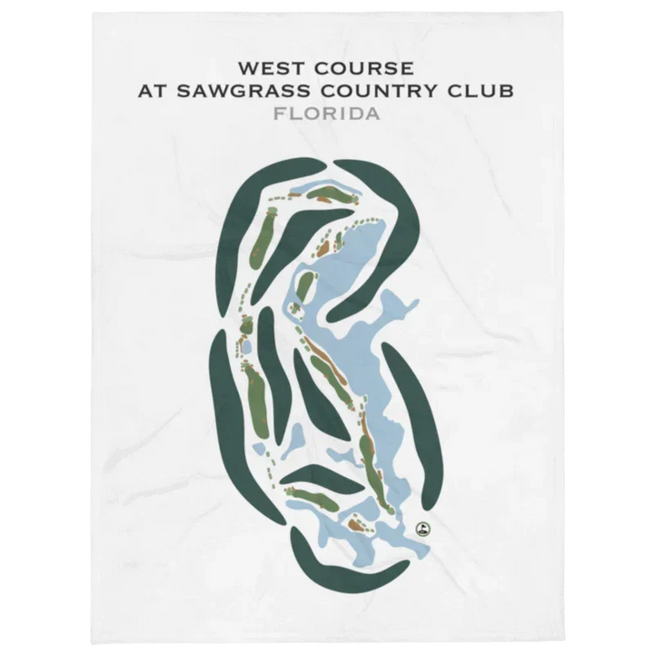 West Course at Sawgrass Country Club, Florida - Printed Golf Courses