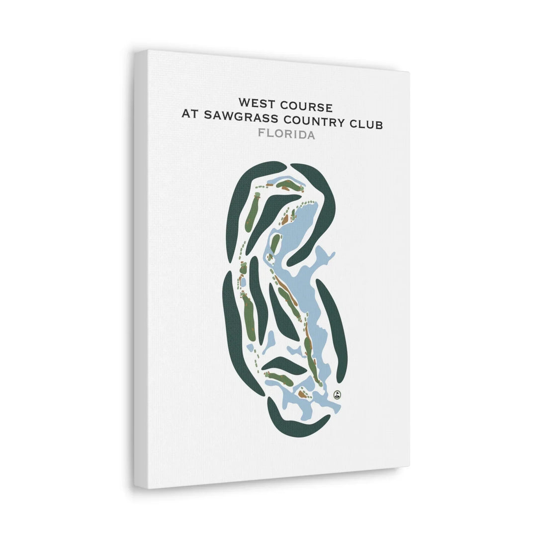 West Course at Sawgrass Country Club, Florida - Printed Golf Courses