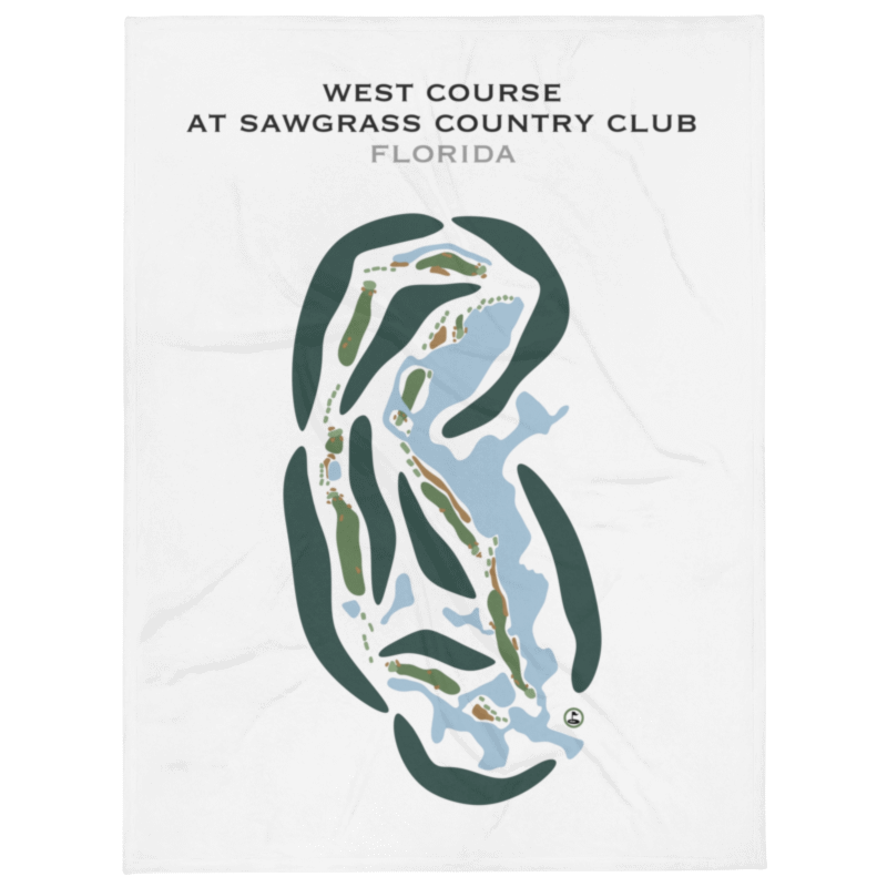 West Course at Sawgrass Country Club, Florida - Printed Golf Courses