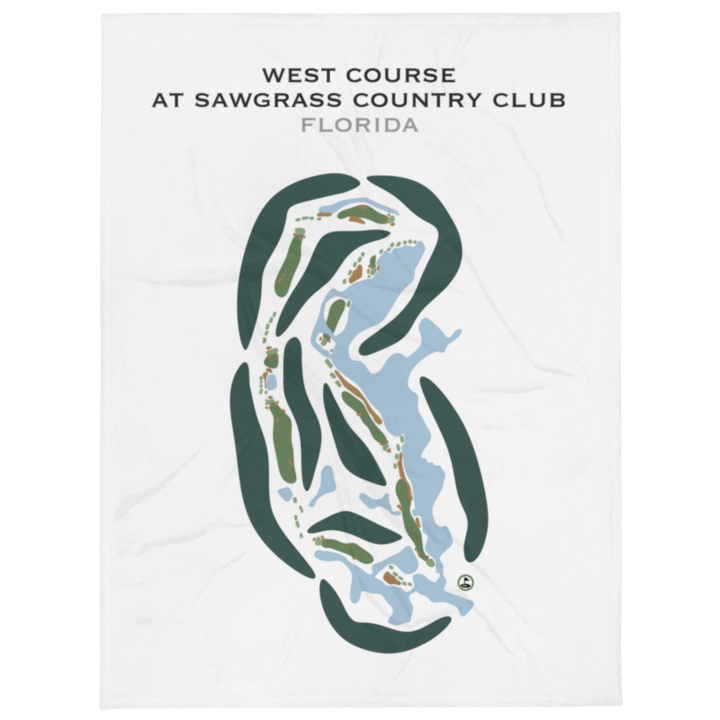 West Course at Sawgrass Country Club, Florida - Printed Golf Courses