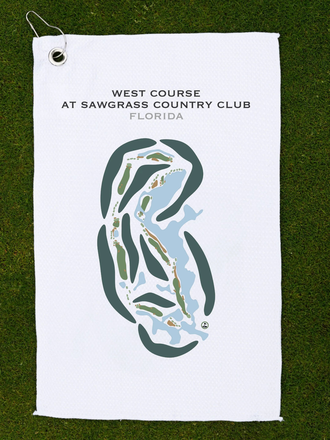 West Course at Sawgrass Country Club, Florida - Printed Golf Courses