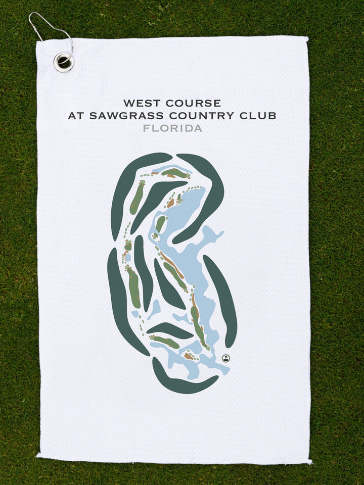 West Course at Sawgrass Country Club, Florida - Printed Golf Courses