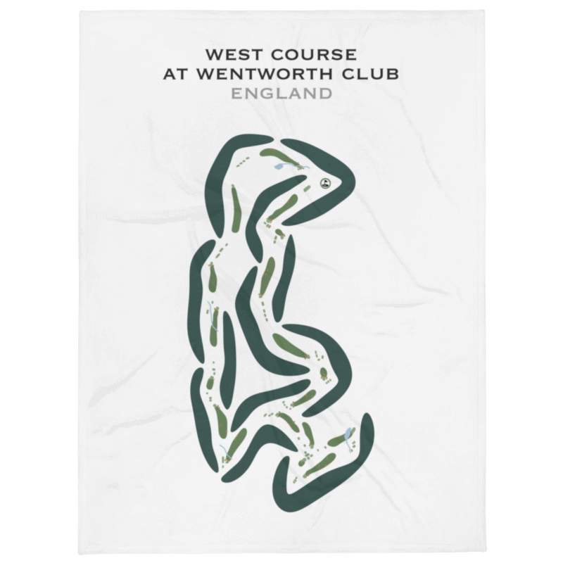 West Course at Wentworth Golf Club, England - Printed Golf Courses