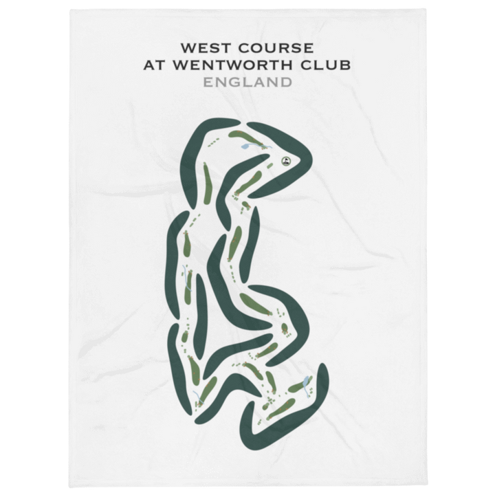 West Course at Wentworth Golf Club, England - Printed Golf Courses