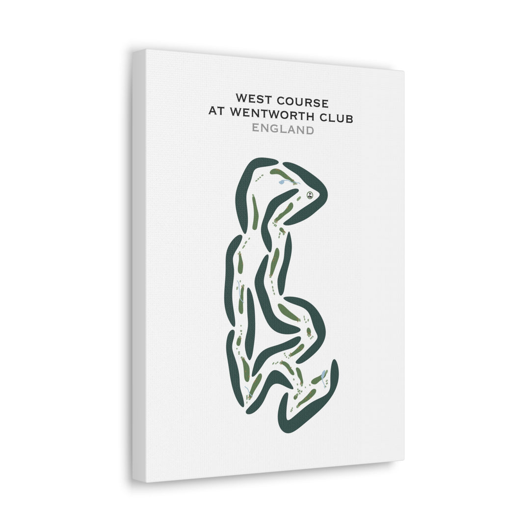 West Course at Wentworth Golf Club, England - Printed Golf Courses