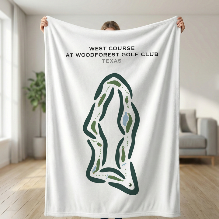 West Course at Woodforest Golf Club, Texas - Printed Golf Courses